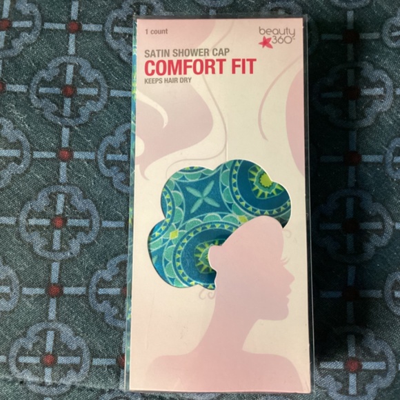 Beauty 360 Satin Shower Caps Comfort Fit & Size XL - Picture 7 of 15